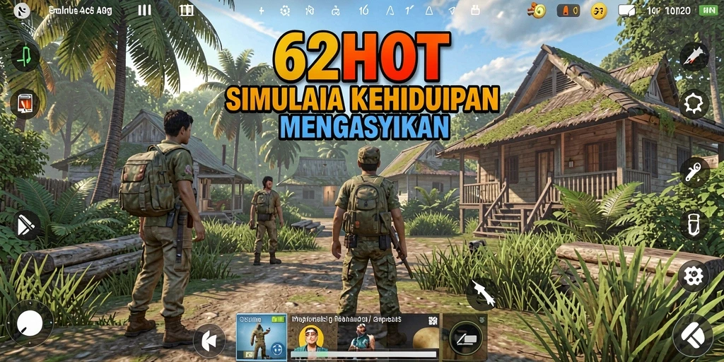 Gameplay menarik dari 62HOT dengan berbagai aktivitas simulasi.
