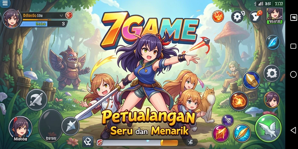 Tangkapan layar dari gameplay yang menarik dan penuh warna di 7GAME.