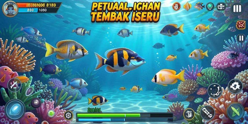 Tampilan menarik gameplay Tembak Ikan 8180.