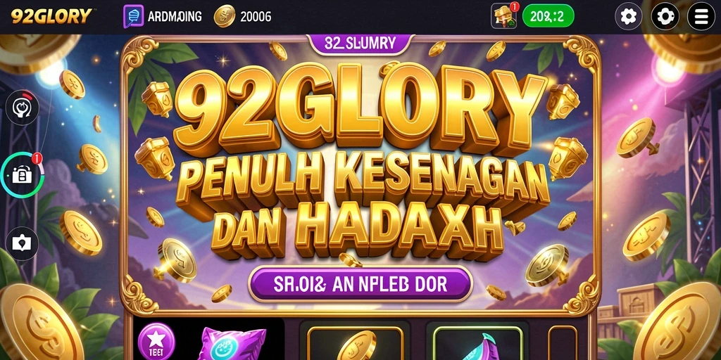 Tampilan atraktif dari gameplay Slot 92GLORY yang menegangkan.