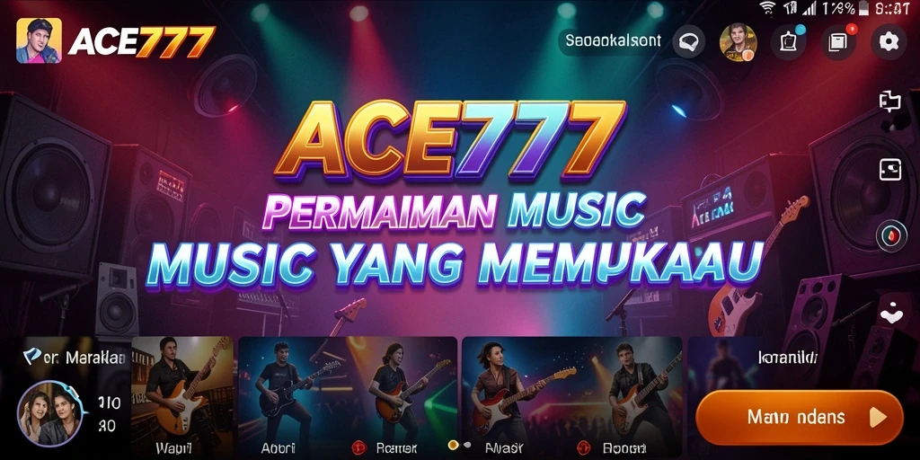 Tampilan gameplay ACE777 yang penuh warna dan interaktif.