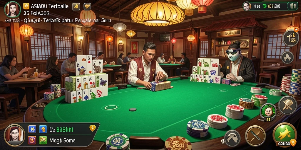 Tampilan gameplay QiuQiu yang menarik dan penuh aksi.