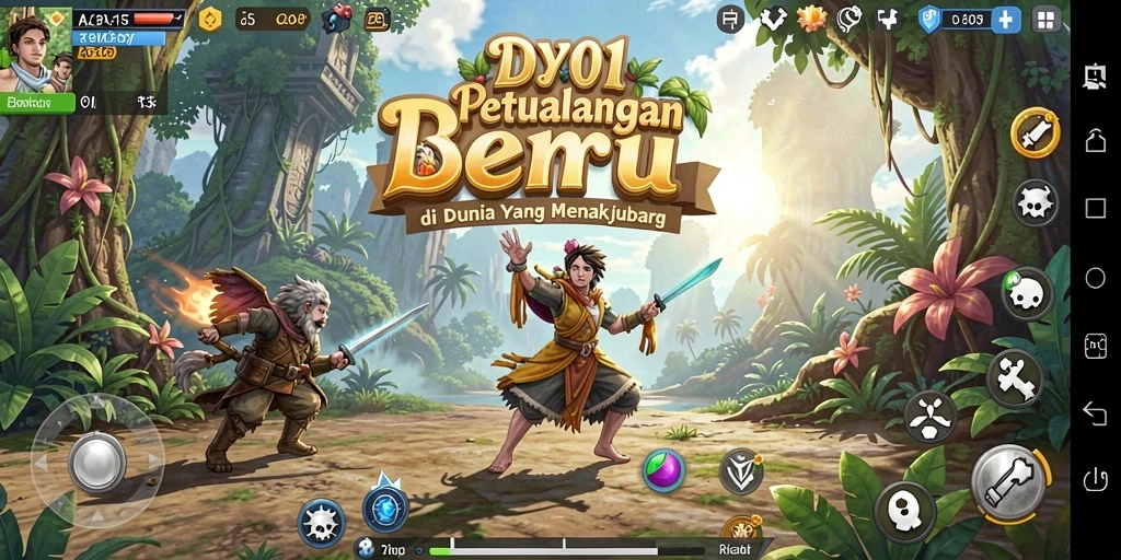 Gameplay DY01 menampilkan petualangan seru di dunia penuh tantangan.