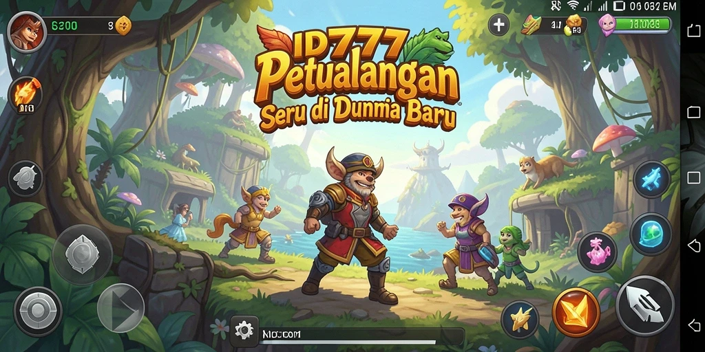 Tampilan gameplay seru dari ID777 di dunia petualangan.
