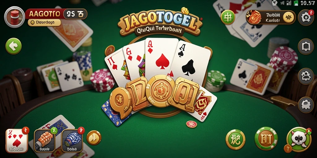 Tampilan menarik dari gameplay QiuQiu JAGOTOGEL.
