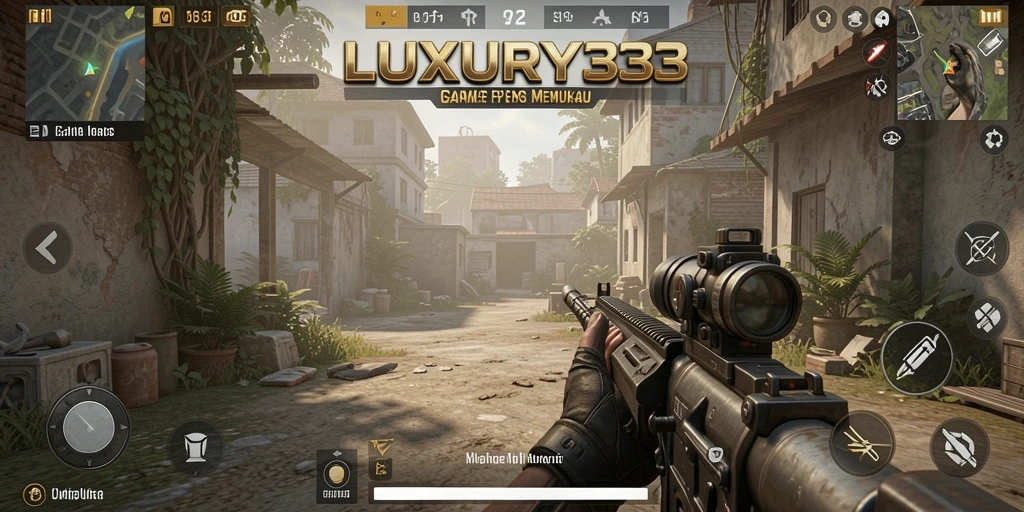 Gameplay seru dan intens dalam LUXURY333 yang menampilkan aksi FPS.