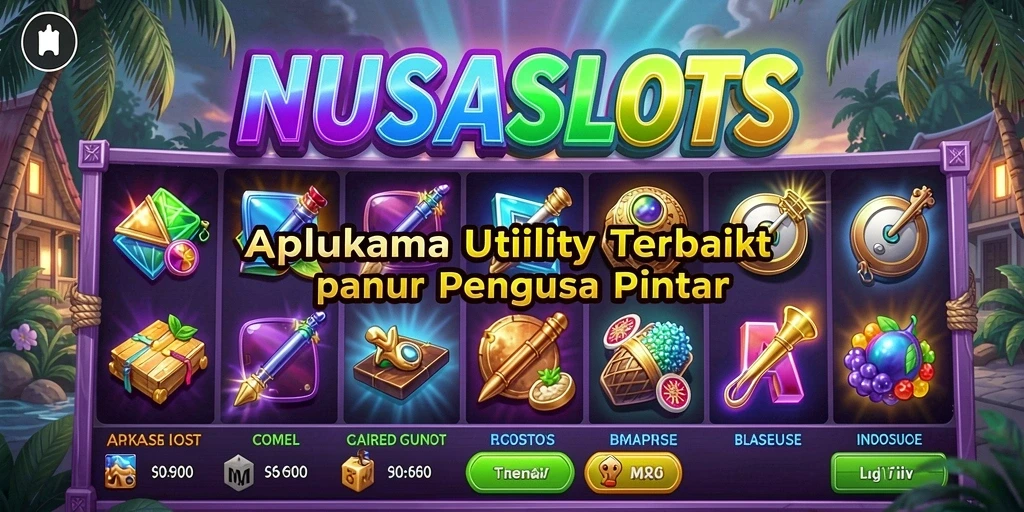 Tampilan antarmuka pengguna NUSASLOTS yang sederhana dan informatif.