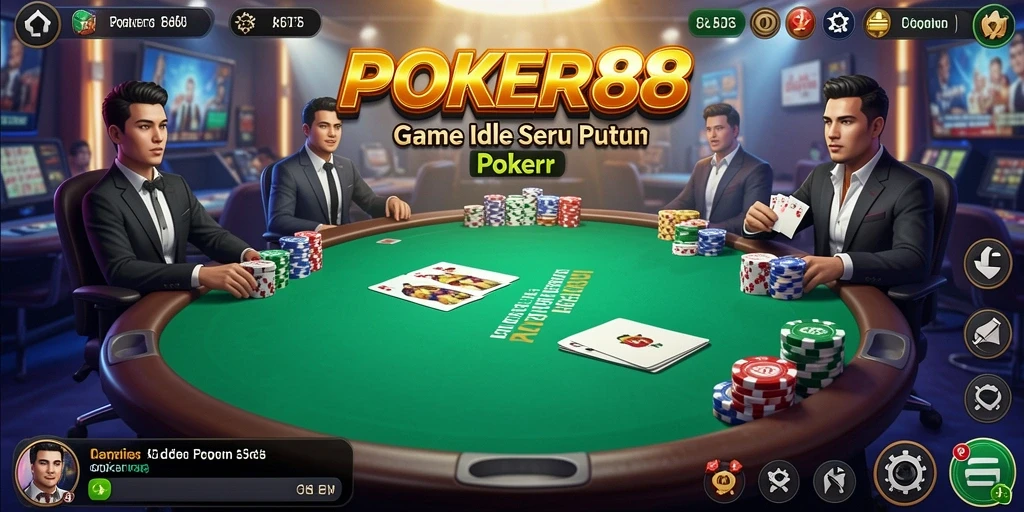 Tampilan gameplay POKER88 yang menarik dengan elemen Idle.