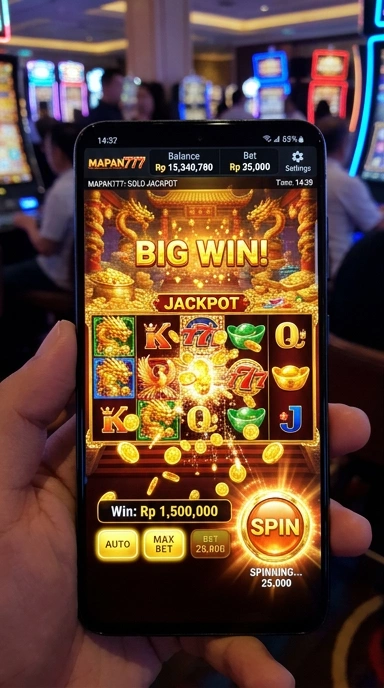 Screenshot daftar aplikasi dengan kategori di Mapan777.